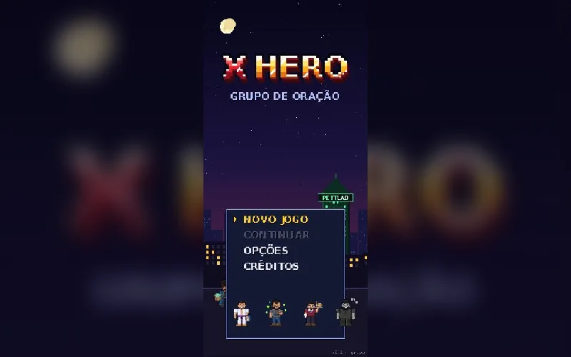 Tela inicial do X Hero